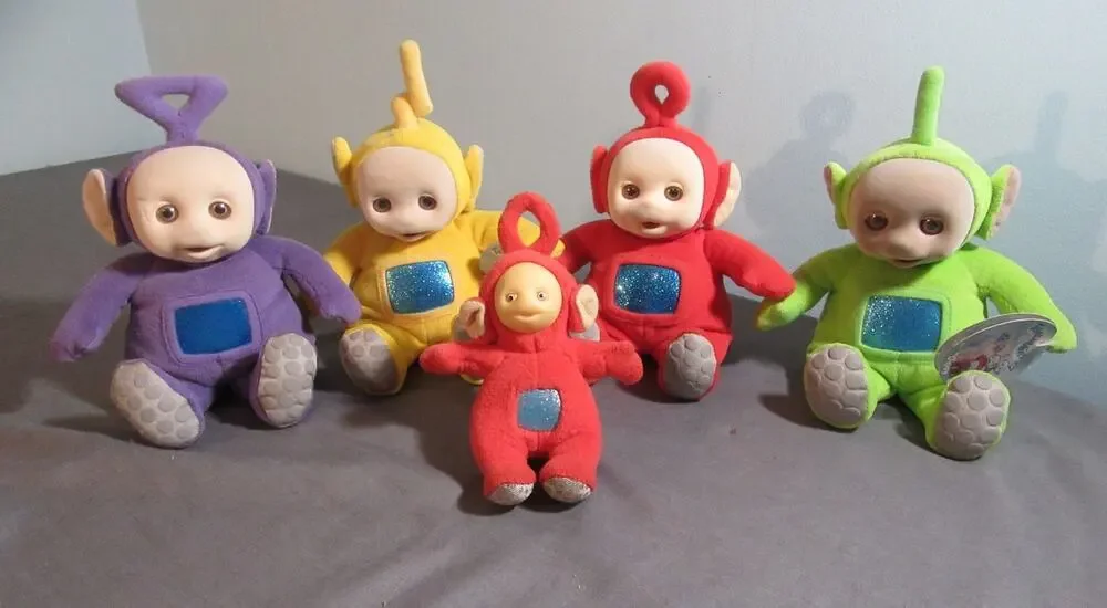 Teletubbies Complete Set Of Four Vintage 1998 Plushy 9.5